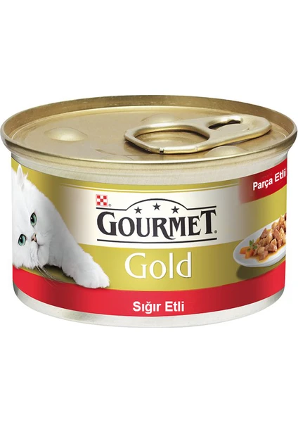 Gourmet Gold Parça Sığır Etli Konserve 85 g x 12 Adet