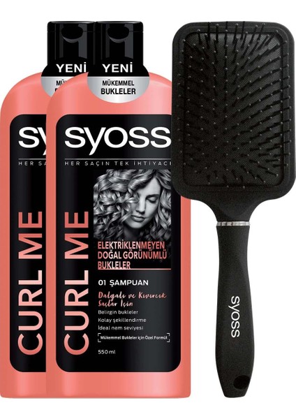 Curl Me Şampuan 500 ml x2 Tarak