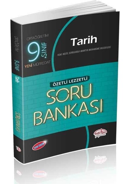 Editör Yayınları 9. Sınıf Tarih Özetli Lezzetli Soru Bankası