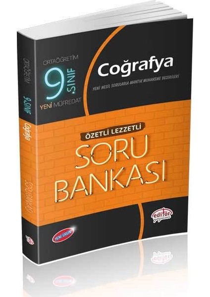 Editör Yayınları 9. Sınıf Coğrafya Özetli Lezzetli Soru Bankası