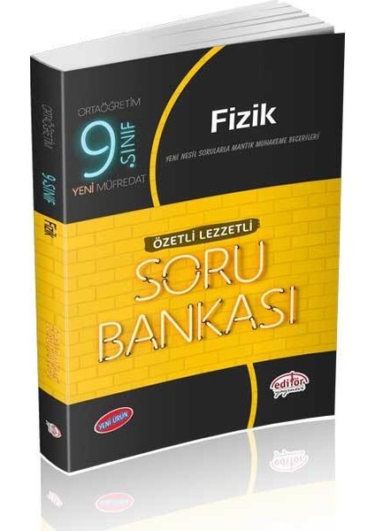 Editör Yayınları 9. Sınıf Fizik Özetli Lezzetli Soru Bankası