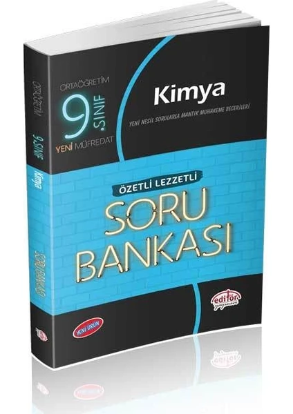 Editör Yayınları 9. Sınıf Kimya Özetli Lezzetli Soru Bankası