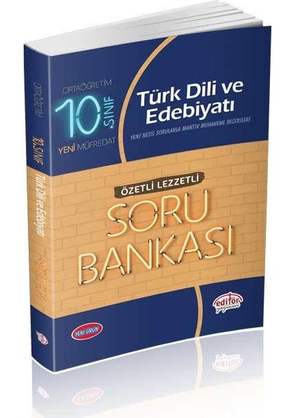 Editör Yayınları 10. Sınıf Türk Dili ve Edebiyatı Özetli Lezzetli Soru Bankası