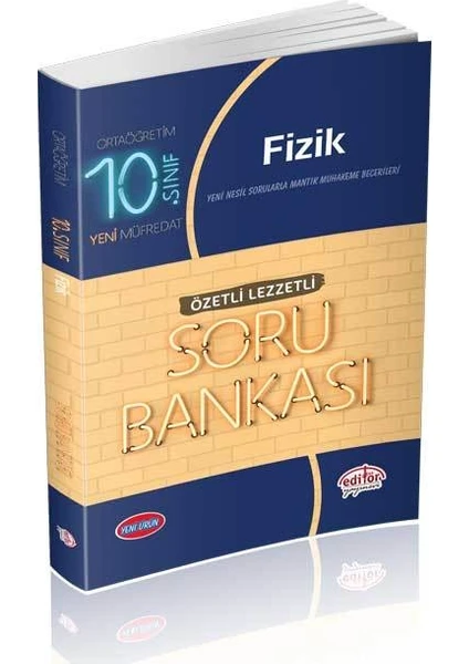 Editör Yayınları 10. Sınıf Fizik Özetli Lezzetli Soru Bankası