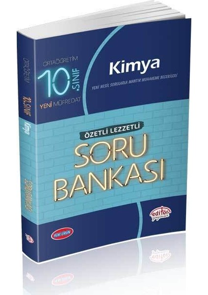 Editör Yayınları 10. Sınıf Kimya Özetli Lezzetli Soru Bankası