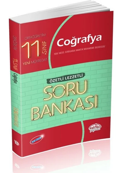 Editör Yayınları 11. Sınıf Coğrafya Özetli Lezzetli Soru Bankası