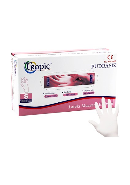 Pudrasız Eldiven Small 100 Adet