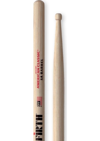Vıcfırth Baget (Çift) 5A Barrel Tip, Hıckory, 0.565"X16", Me