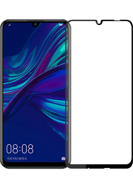 Huawei Honor 20 Lite Tam Kaplayan Çerçeveli Tempered Ekran Koruyucu - Siyah