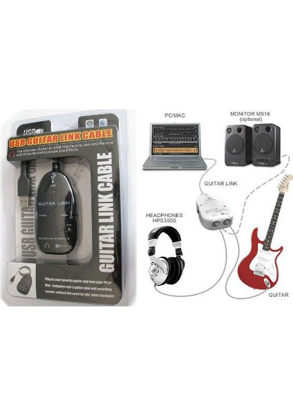 Usb Gitar Guitar Link Kablosu