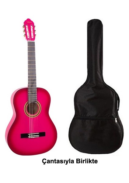 Valencia Vc103Pks 3/4 Pembe Sunburst Klasik Gitar Çanta