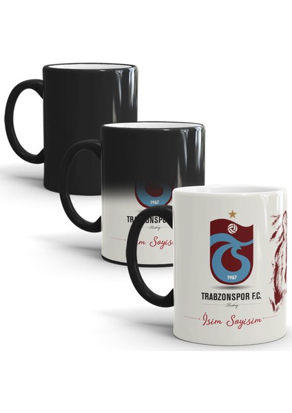 Trabzonspor Kişiye Özel İsim Baskılı Sihirli Kupa Bardak fiyatları
