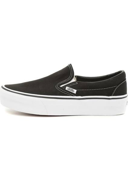 Vn00018Eblk1 Ua Classic Slip-On Platform Unisex Spor Ayakkabi Siyah