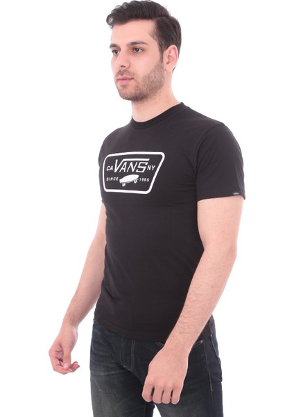 Vn000Qn8Y281 Full Patch Erkek T-Shirt Siyah