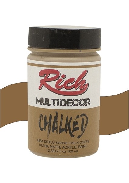 Multi Decor Chalked Akrilik Boya 100 Ml. 4584 Sütlü Kahve