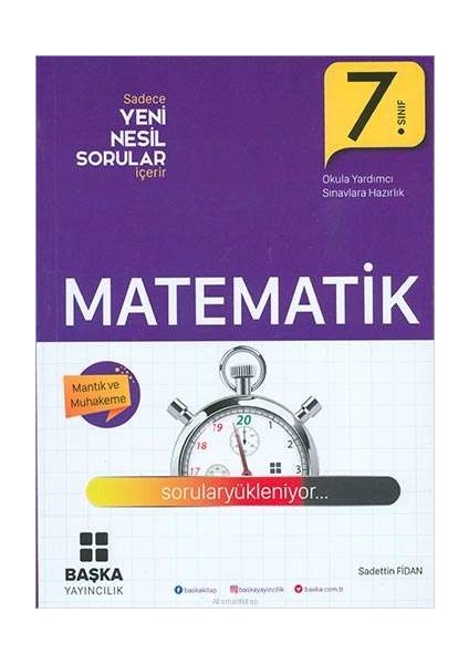 7.Sınıf Matematık Yeni Nesil Soru Kitabı