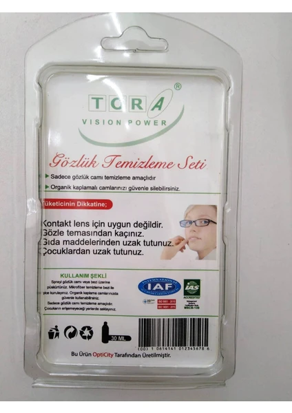 Tora Vision Power Gözlük Temizleme Seti