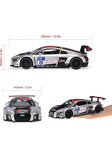 R/C Uzaktan Kumandalı Audi R8 LMS Işıklı Araba 1/14