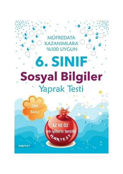 Nartest Yayınevi 6. Sınıf Sosyal Bilgiler Yaprak Test Yeni Müfredat