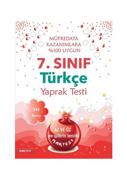 7. Sınıf Türkçe Yaprak Test Yeni Müfredat