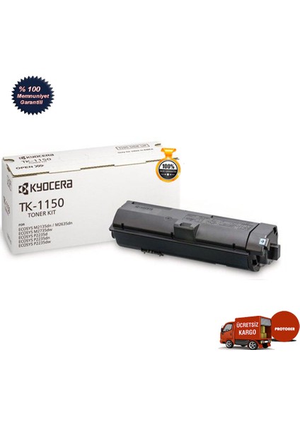 Propri̇nt TK-1150 / Kyocera Ecosys M2135DN Toner Siyah fiyatları