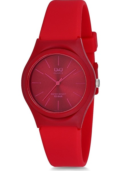 VQ86J023Y Su Geçirmez Silikon Kordonlu Kadın Kol Saati
