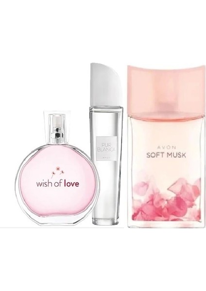 Pur Blanca Bayan Parfüm Edt 50 ml + Soft Musk + Wish Of Love