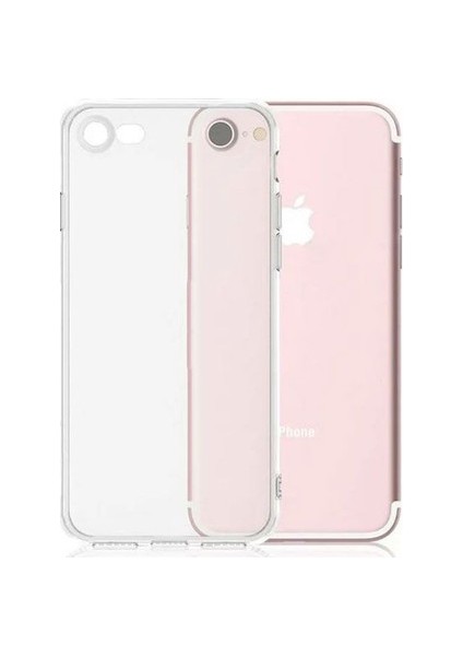 .Apple iPhone 8 & 7 Ultra İnce Lüx Soft Şeffaf Silikon Lüx Kılıf