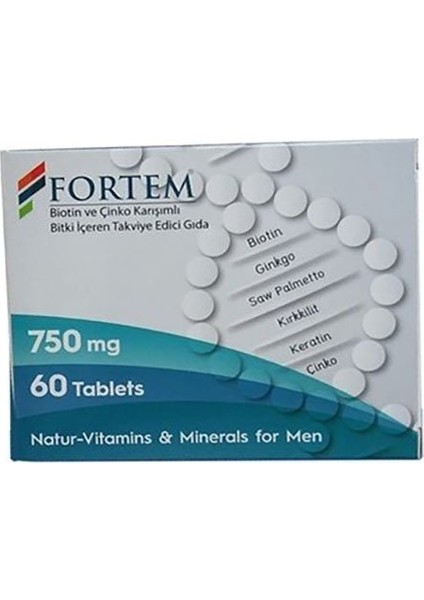 Biotin Ve Çinko 60 Tablet X 750 mg