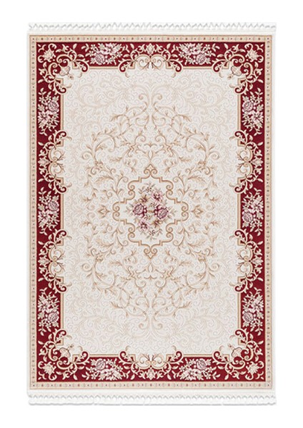 Angora Halfeti 3157B Krem/Red 120X180 cm