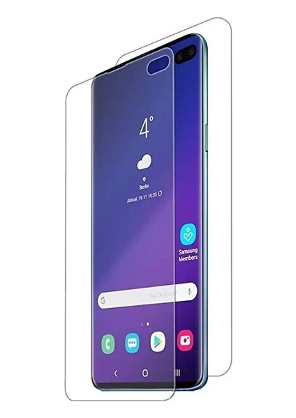 Samsung Galaxy S10 Plus Ön Arka Ekran Koruyucu Full Body Jelatin Şeffaf