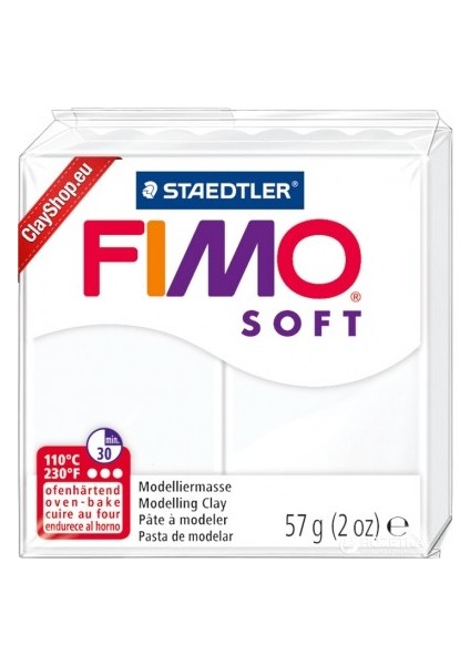 Staedtler Fimo Soft Polimer Kil 57 Gr. 0 White (Beyaz)