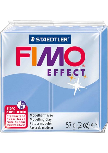 Staedtler Fimo Effect Polimer Kil 57 Gr. 386 Blue Agate (Mücevher Renkleri)