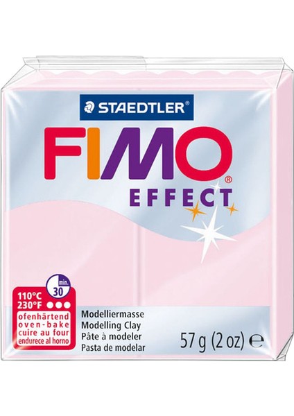 Staedtler Fimo Effect Polimer Kil 57 Gr. 206 Rose Quartz (Mücevher Renkleri)