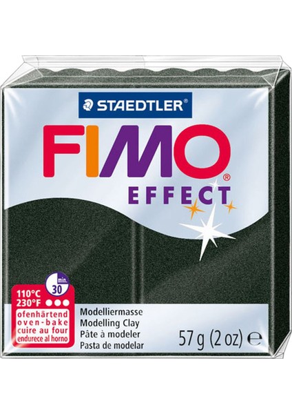 Staedtler Fimo Effect Polimer Kil 57 Gr. Pearl Black