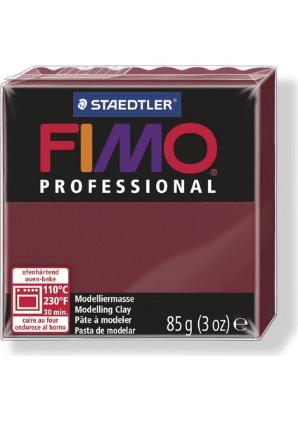 Staedtler Fimo Professional Polimer Kil 85 Gr. 23 Bordo