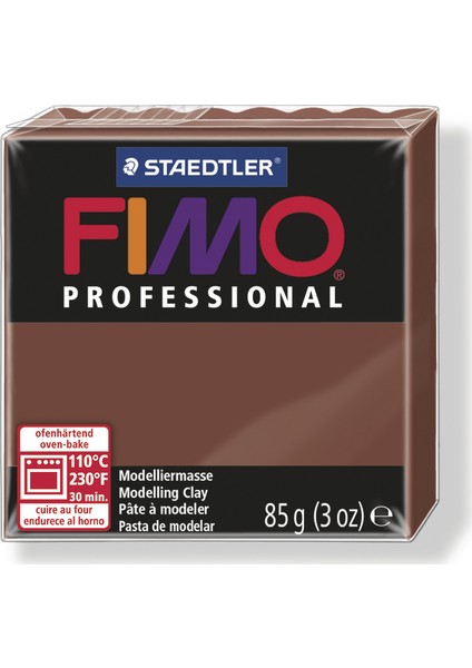 Staedtler Fimo Professional Polimer Kil 85 Gr. 77 Çikolata