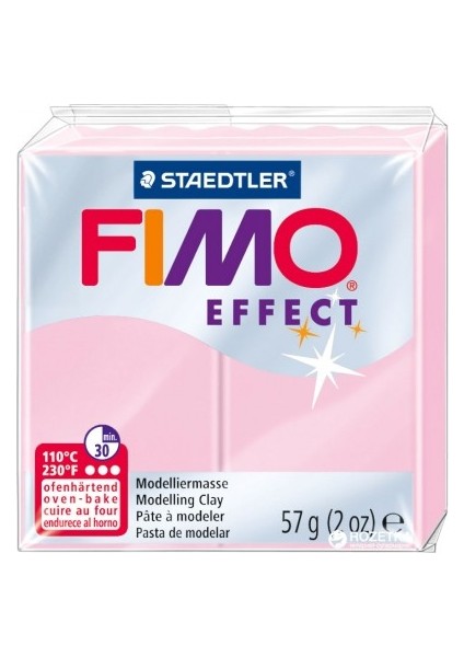 Staedtler Fimo Effect Polimer Kil 57 Gr. 205 Rose (Pastel)