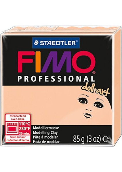 Staedtler Fimo Professional Doll Art Polimer Kil 85 Gr. 435 Kameo