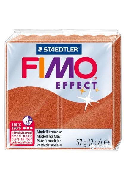 Staedtler Fimo Effect Polimer Kil 57 Gr. 27 Copper (Metalik)