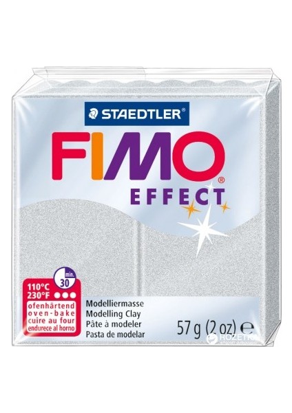 Staedtler Fimo Effect Polimer Kil 57 Gr. 81 Silver (Metalik)