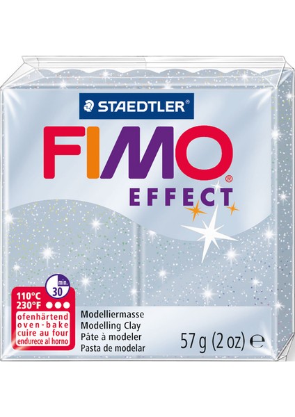 Staedtler Fimo Effect Polimer Kil 57 Gr. 812 Silver (Simli)