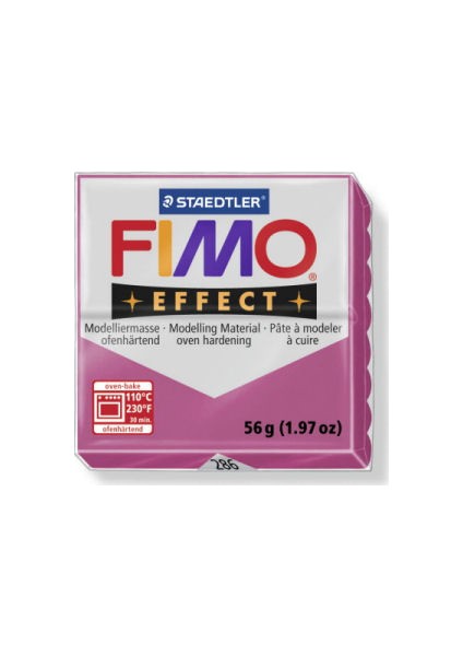 Staedtler Fimo Effect Polimer Kil 57 Gr. 286 Ruby Quartz (Mücevher Renkleri)