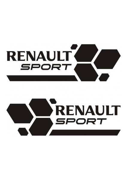 Areksan Reklam Renault Sport Araba Için Oto Sticker 40 cm Siyah