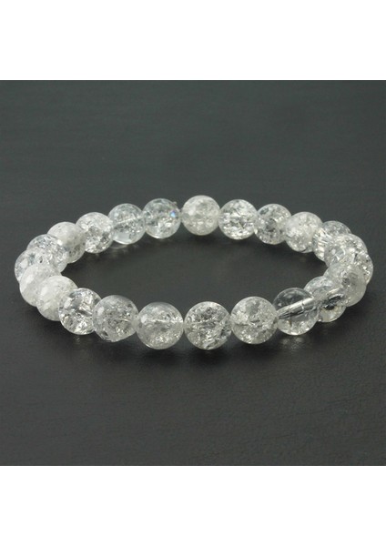 8 mm Beyaz Necef Doğal Taş Unisex Bileklik