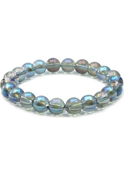 8 mm Auro Kuvars Doğal Taş Unisex Bileklik BBYN3167 modelleri