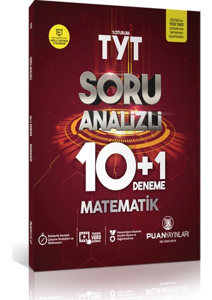 Puan Yayınları TYT Matematik Soru Analizli 10+1 Deneme