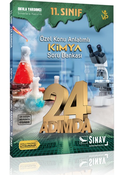 11. Sınıf Kimya 24 Adımda Özel Konu Anlatımlı Soru Bankası