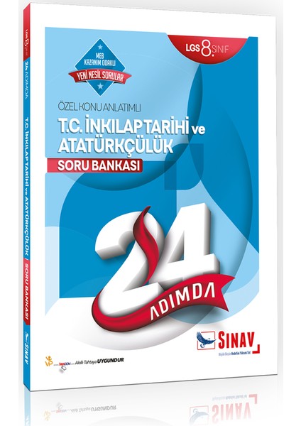 8. Sınıf LGS T.C. İnkılap Tarihi ve Atatürkçülük 24 Adımda Özel Konu Anlatımlı Soru Bankası