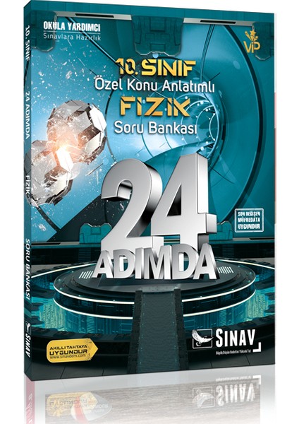 Sınav Yayınları 10. Sınıf Fizik 24 Adımda Özel Konu Anlatımlı Soru Bankası